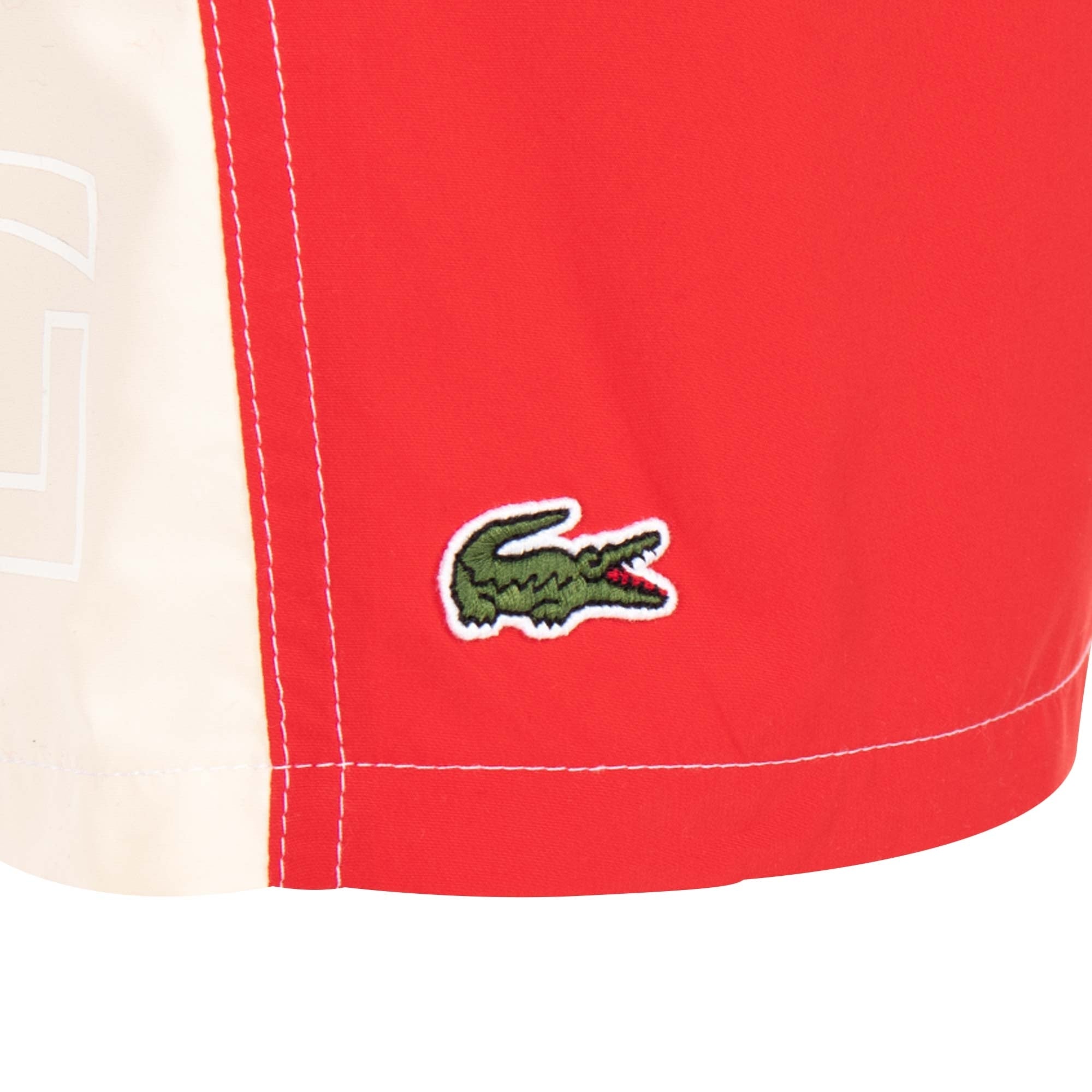 Lacoste colour online block swim shorts