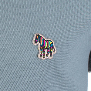 Long Sleeve Zebra Logo Single Tipped Polo