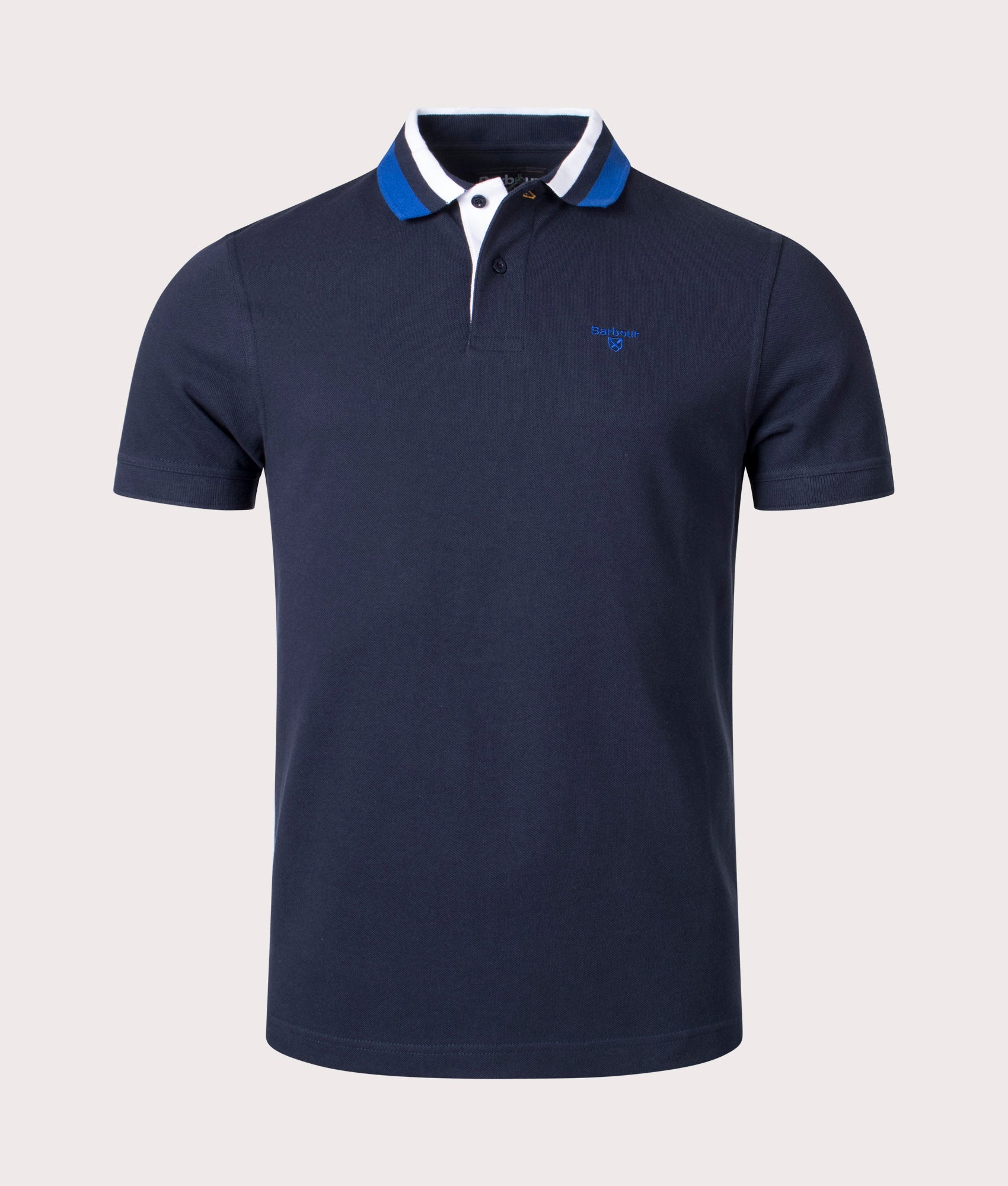 Hawkeswater Tipped Polo Shirt Navy | Barbour Lifestyle | EQVVS