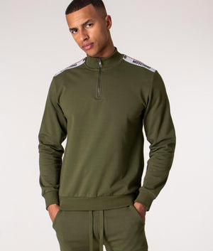 Quarter-Zip-Shoulder-Taped-Sweatshirt-Green-Moschino-EQVVS