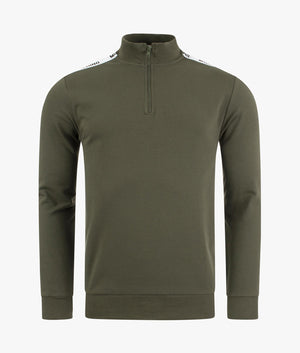 Quarter-Zip-Shoulder-Taped-Sweatshirt-Green-Moschino-EQVVS