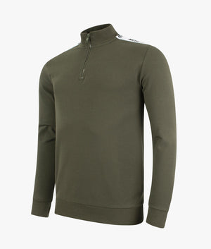 Quarter-Zip-Shoulder-Taped-Sweatshirt-Green-Moschino-EQVVS