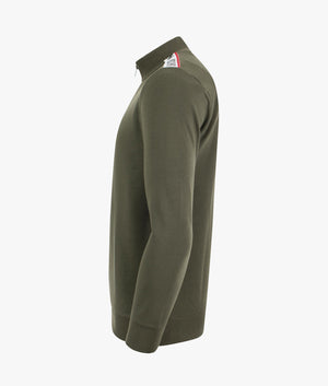 Quarter-Zip-Shoulder-Taped-Sweatshirt-Green-Moschino-EQVVS