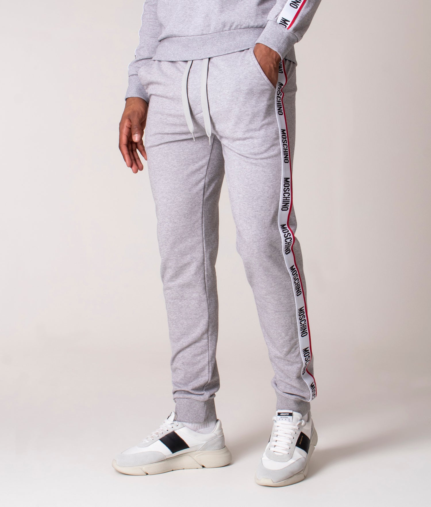 Moschino joggers mens grey sale