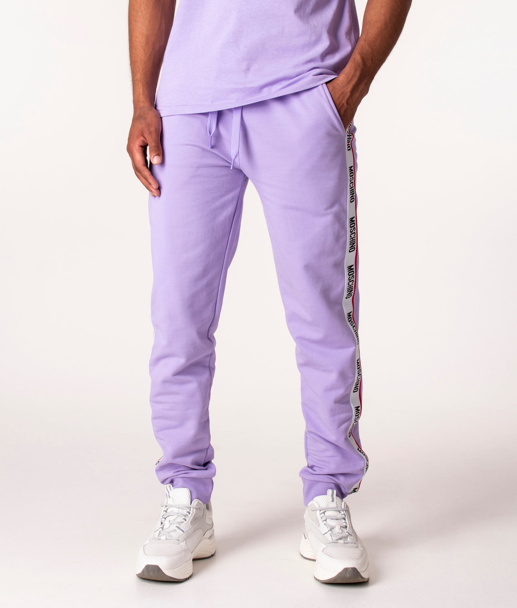 MOSCHINO JEANS TROUSERS - Cargo trousers - violet/purple - Zalando