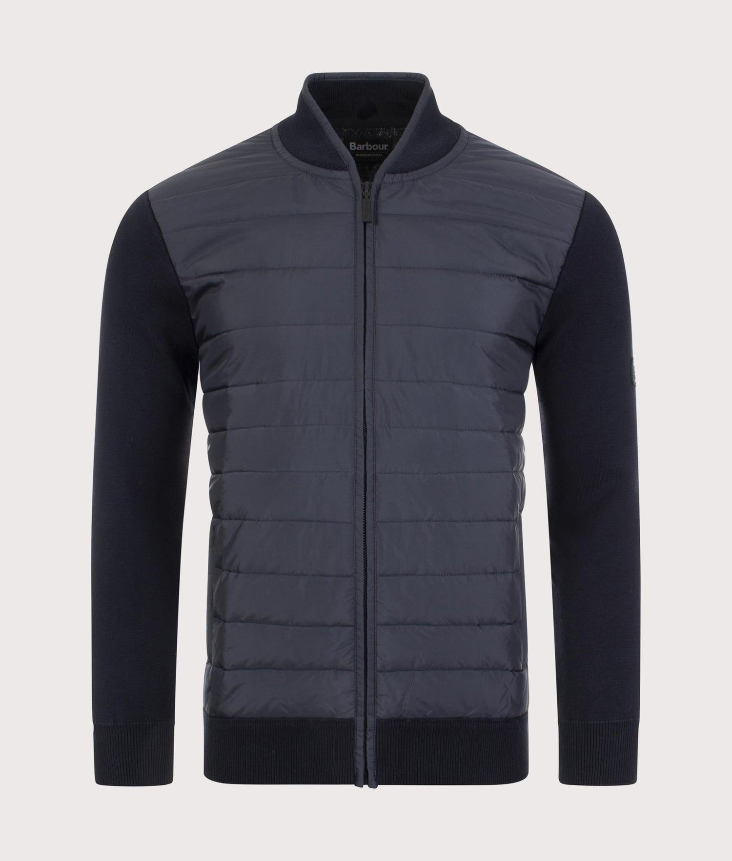 Barbour international baffle zip through jacket online