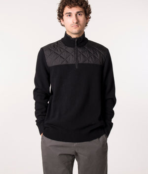 Quarter-Zip-Diamond-Quilted-Knit-Black-Barbour-Lifestyle-EQVVS