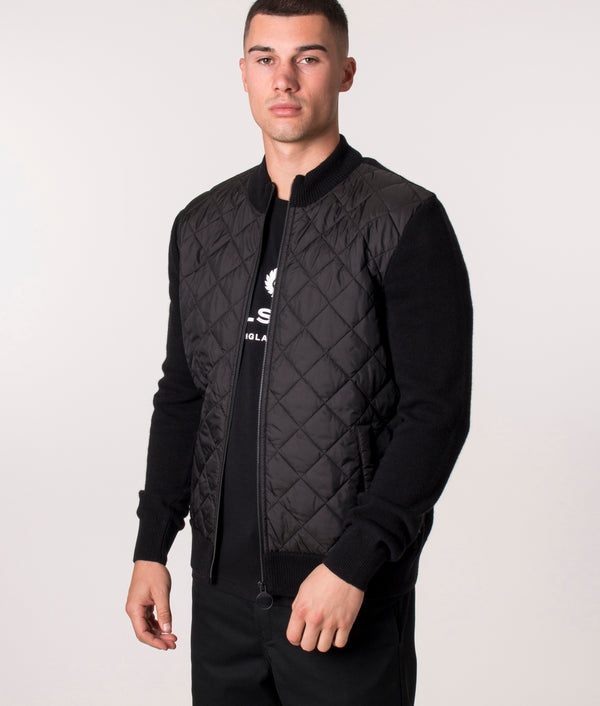 Diamond Baffle Quilt Hybrid Jacket Black | Barbour Lifestyle | EQVVS