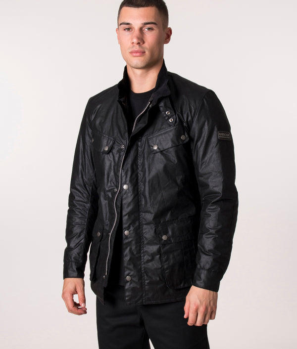 Barbour international duke sales wax padded jacket