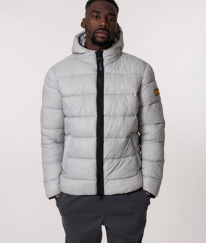 Barbour quilted jacket store mens Silver