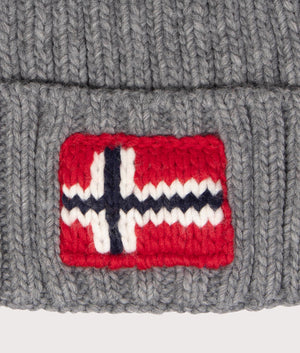 Semiury-5-Bobble-Hat-Med-Grey-Mel-Napapijri-EQVVS