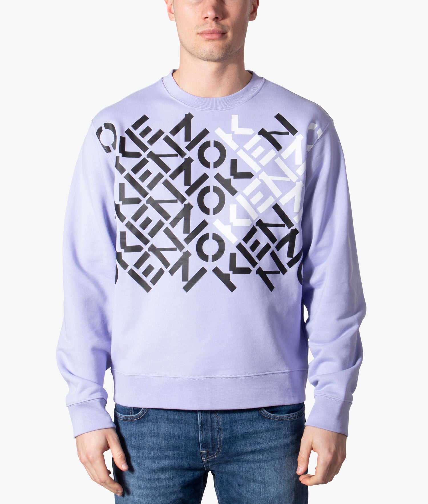 KENZO Logo Monogram Sweatshirt Blue