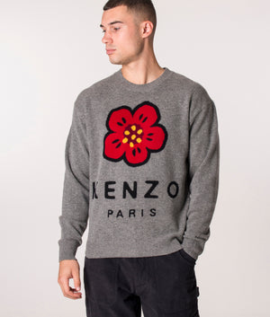 KENZO Paris Boke Flower Jumper Middle Grey | KENZO | EQVVS