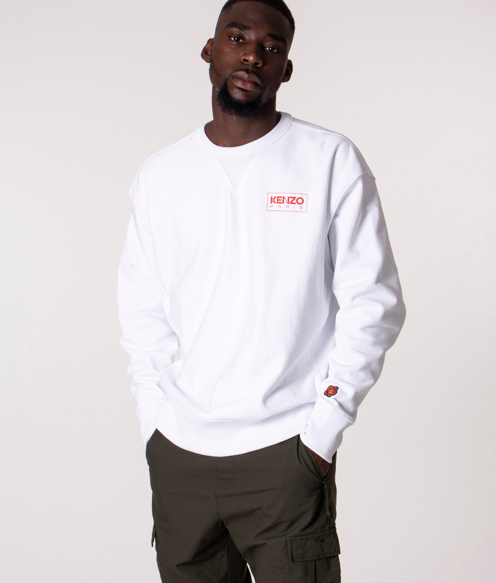 Kenzo paris sweatshirt white best sale