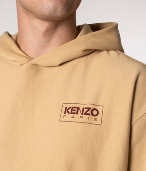 Paris Hoodie in Beige by KENZO at EQVVS. Detail Shot 2. 