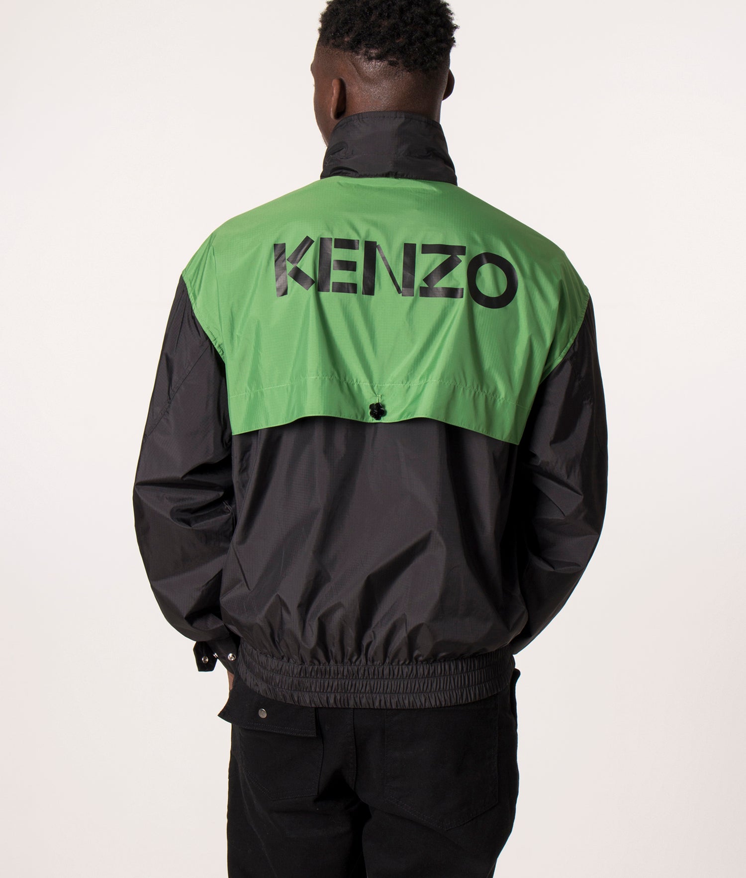 KENZO Logo Windbreaker Jacket Black KENZO EQVVS