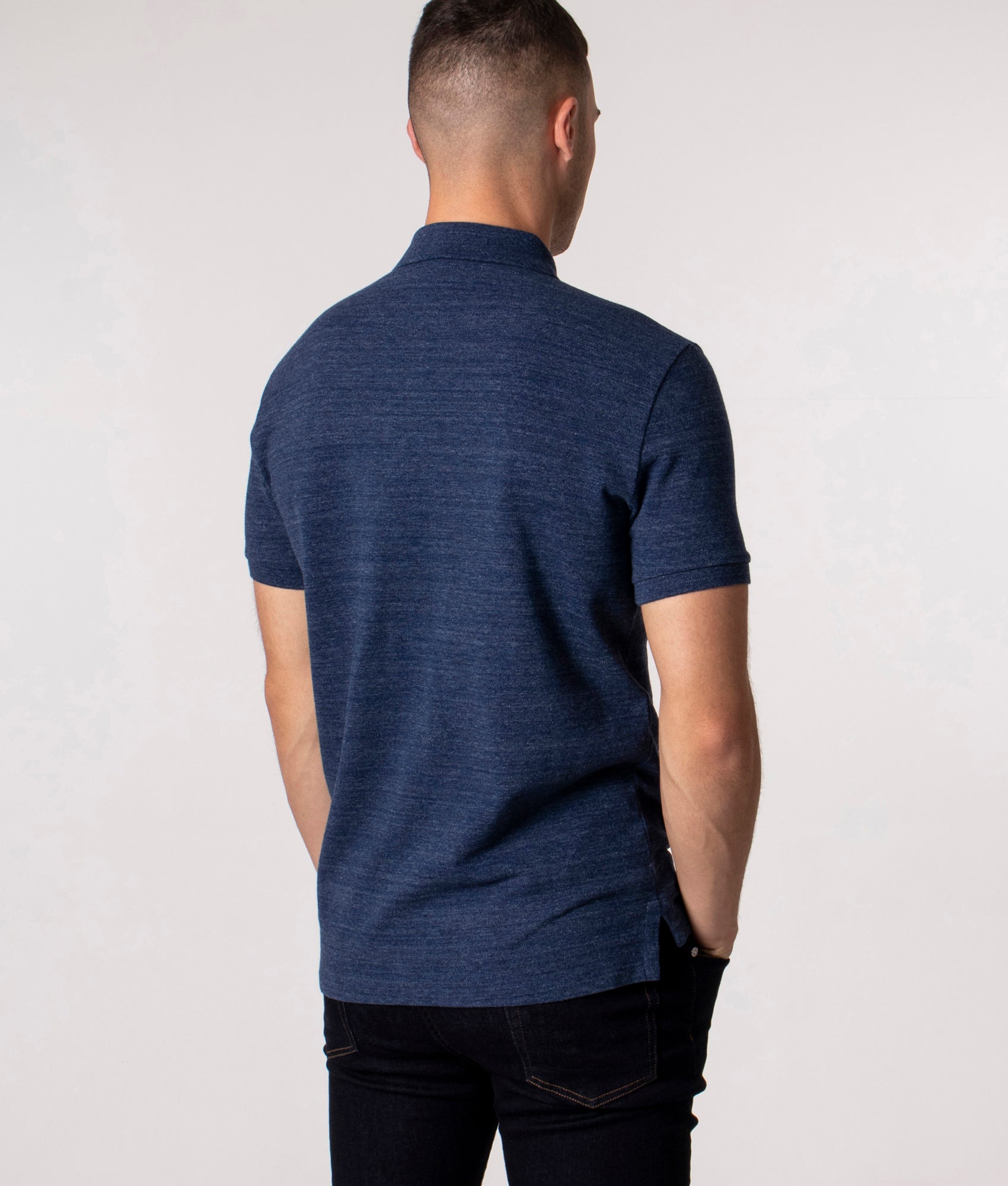 Polo Ralph Lauren Custom Slim Polo Shirt, Classic Royal Heather at