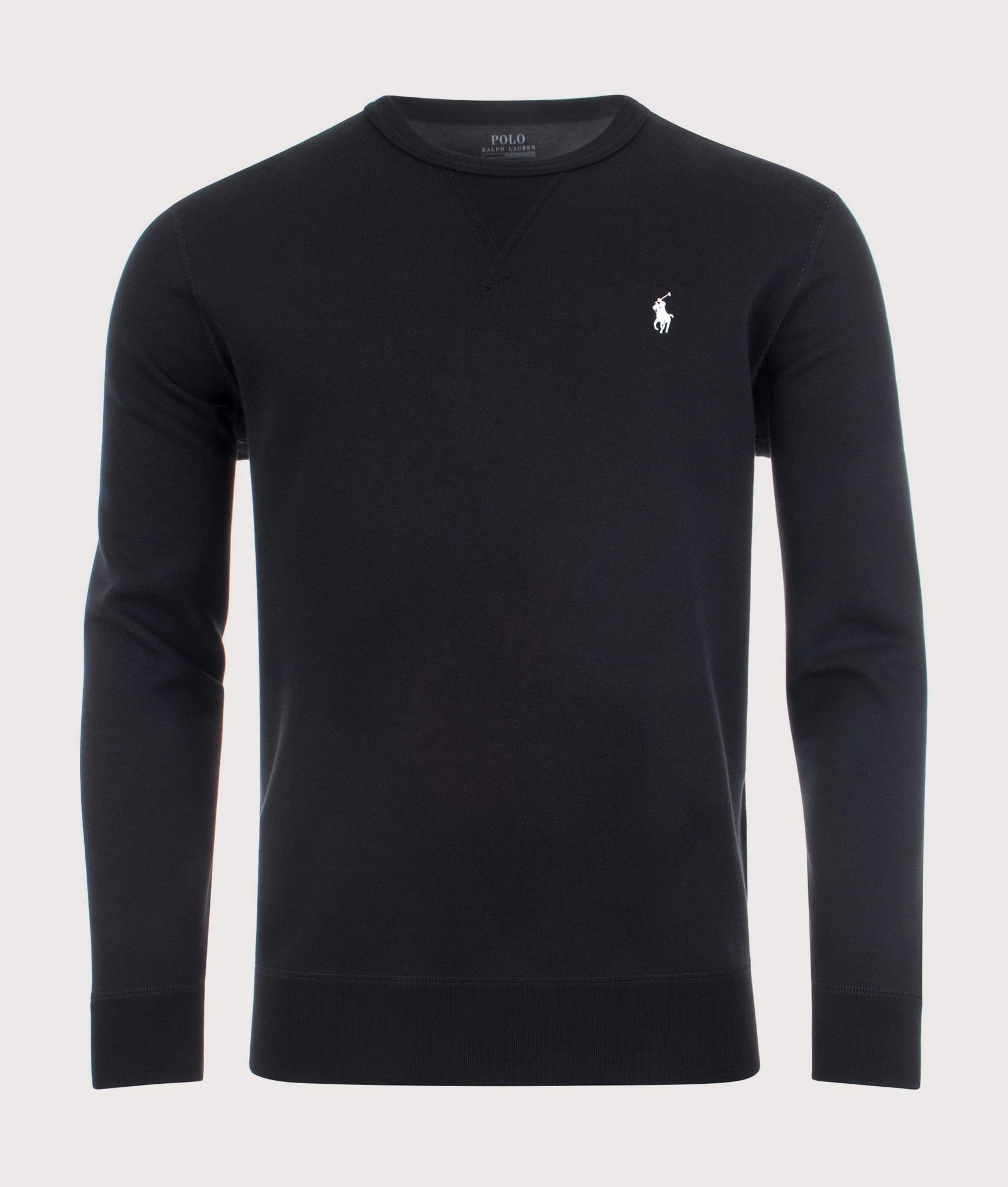 Double Knit Tech Sweatshirt Black/Cream | Polo Ralph Lauren | EQVVS