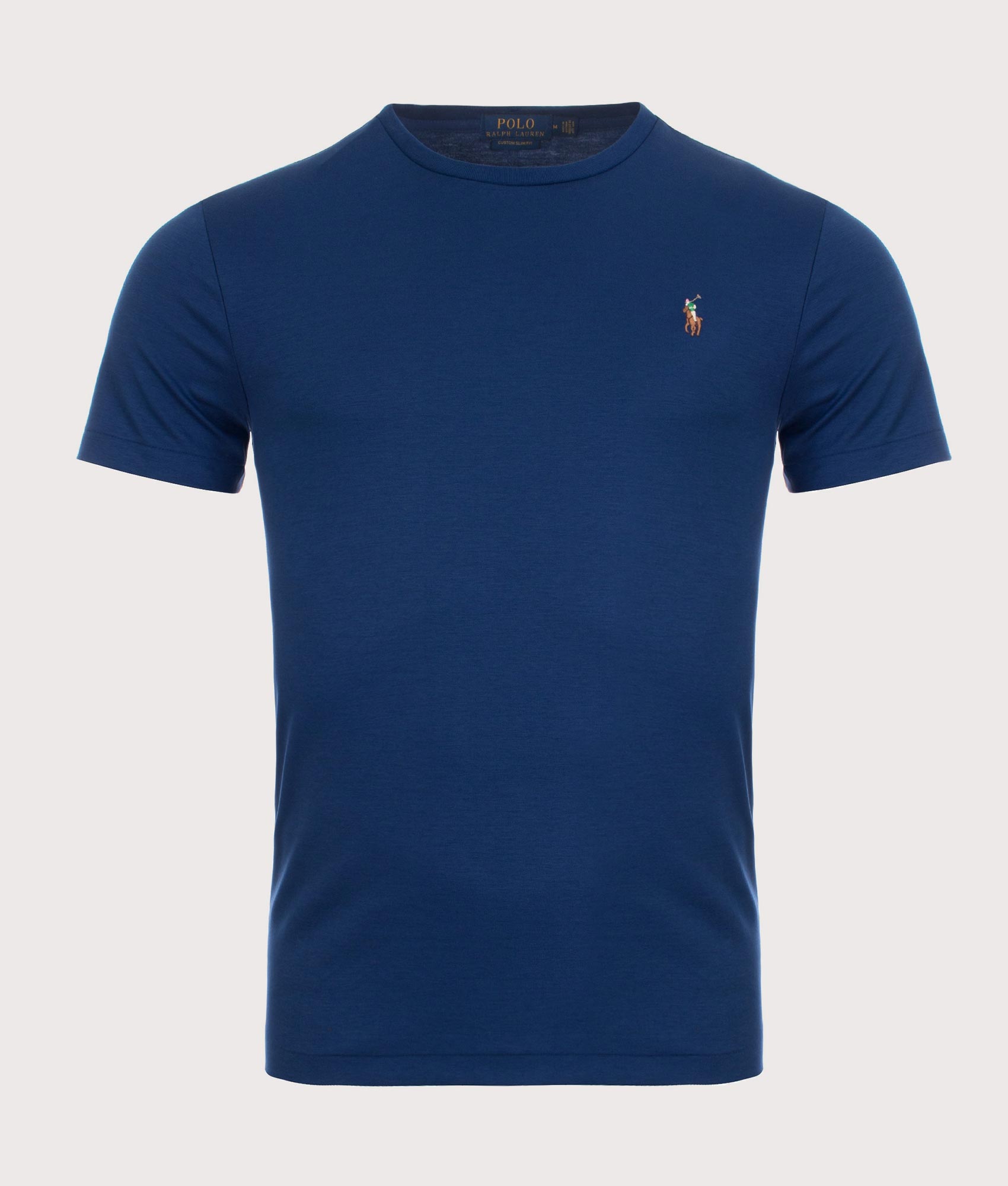 Custom Slim Fit Pima T-Shirt Navy | Polo Ralph Lauren | EQVVS