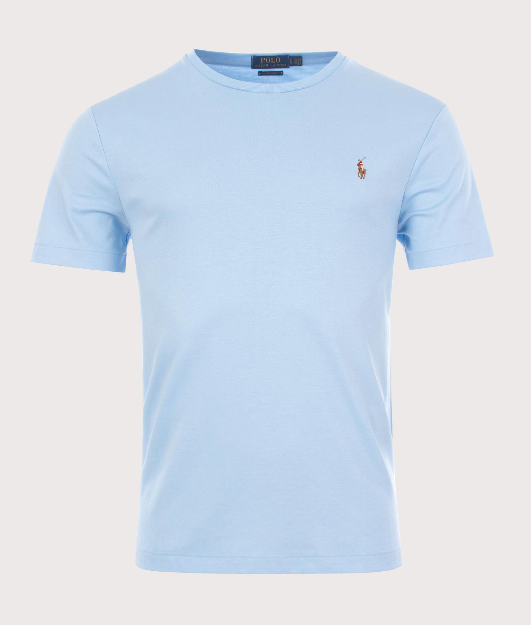 Custom Slim Fit Pima T-Shirt Blue | Polo Ralph Lauren | EQVVS