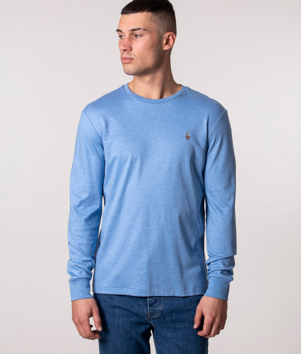 Polo Ralph Lauren Blue Long-Sleeve Interlock T-Shirt