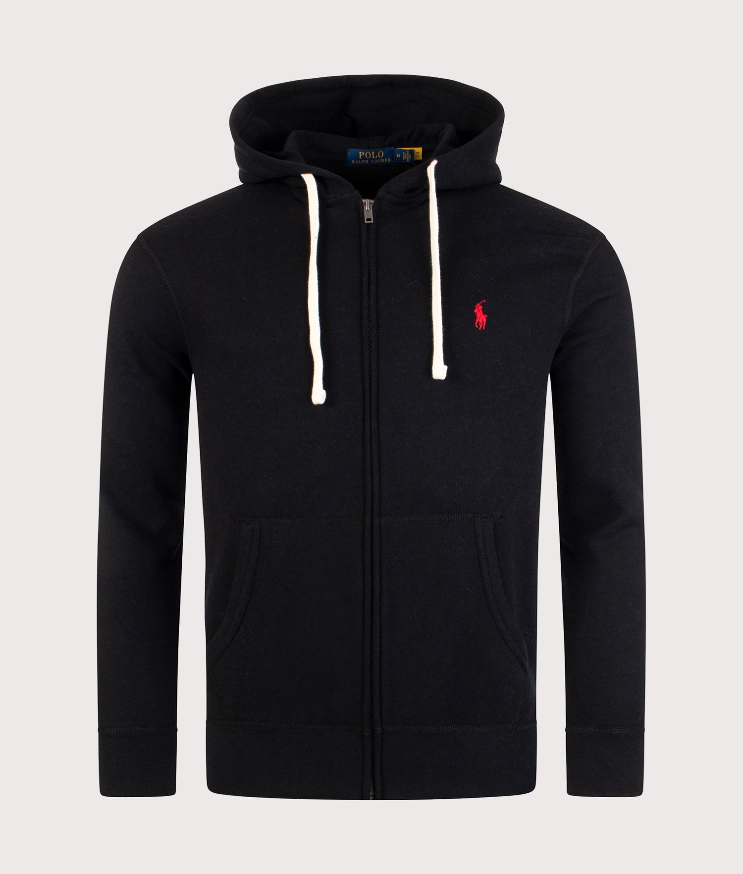 RL Fleece Hoodie Polo Black Polo Ralph Lauren EQVVS