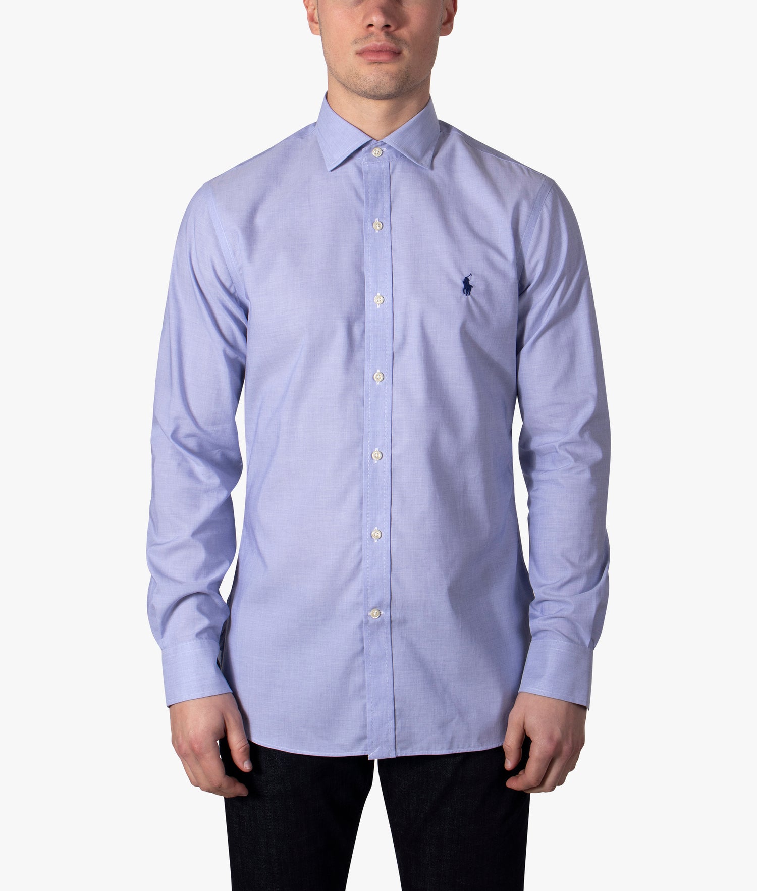 Ralph lauren slim fit poplin shirt best sale