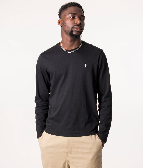 Lightweight Long Sleeve T Shirt Polo Black Polo Ralph Lauren EQVVS