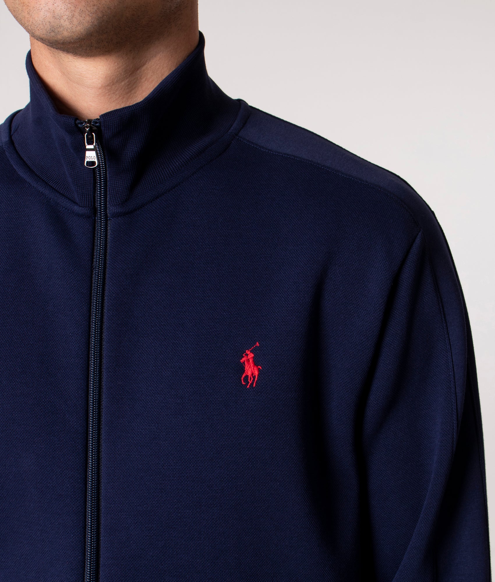 Double-Knit Mesh Track Top Cruise Navy, Polo Ralph Lauren