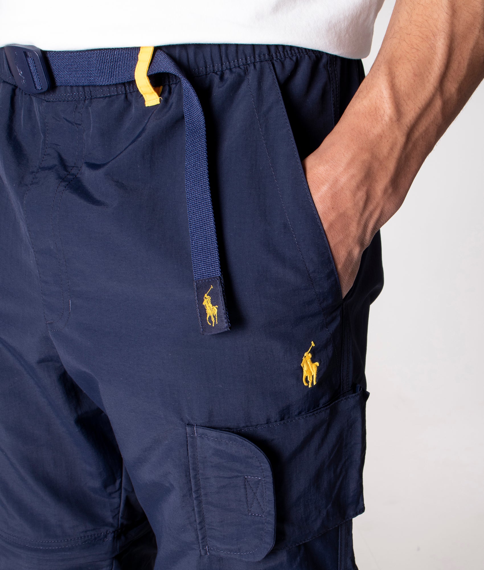 Polo Ralph Lauren Sports capsule tab waistband climbing pants in navy