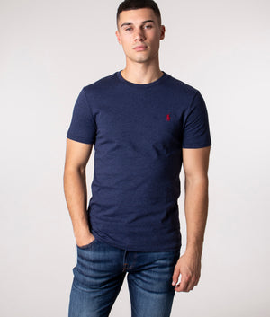 Custom Slim Fit T-Shirt | 282 Spring Navy Heather | Polo Ralph Lauren | EQVVS