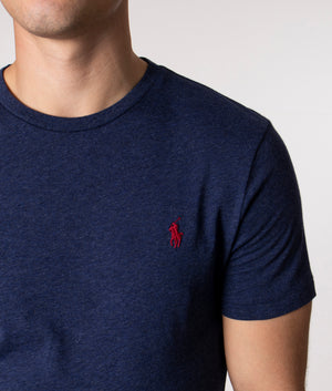 Custom Slim Fit T-Shirt | 282 Spring Navy Heather | Polo Ralph Lauren | EQVVS