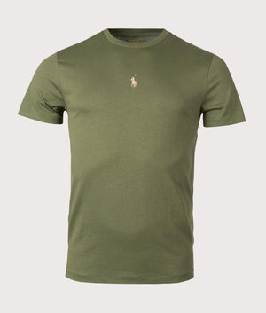 Custom-Slim-Fit-Jersey-T-Shirt-Army-Olive-Polo-Ralph-Lauren-EQVVS