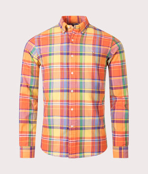 Custom-Fit-Checkered-Oxford-Shirt-Orange/Yellow-Multi-Polo-Ralph-Lauren-EQVVS