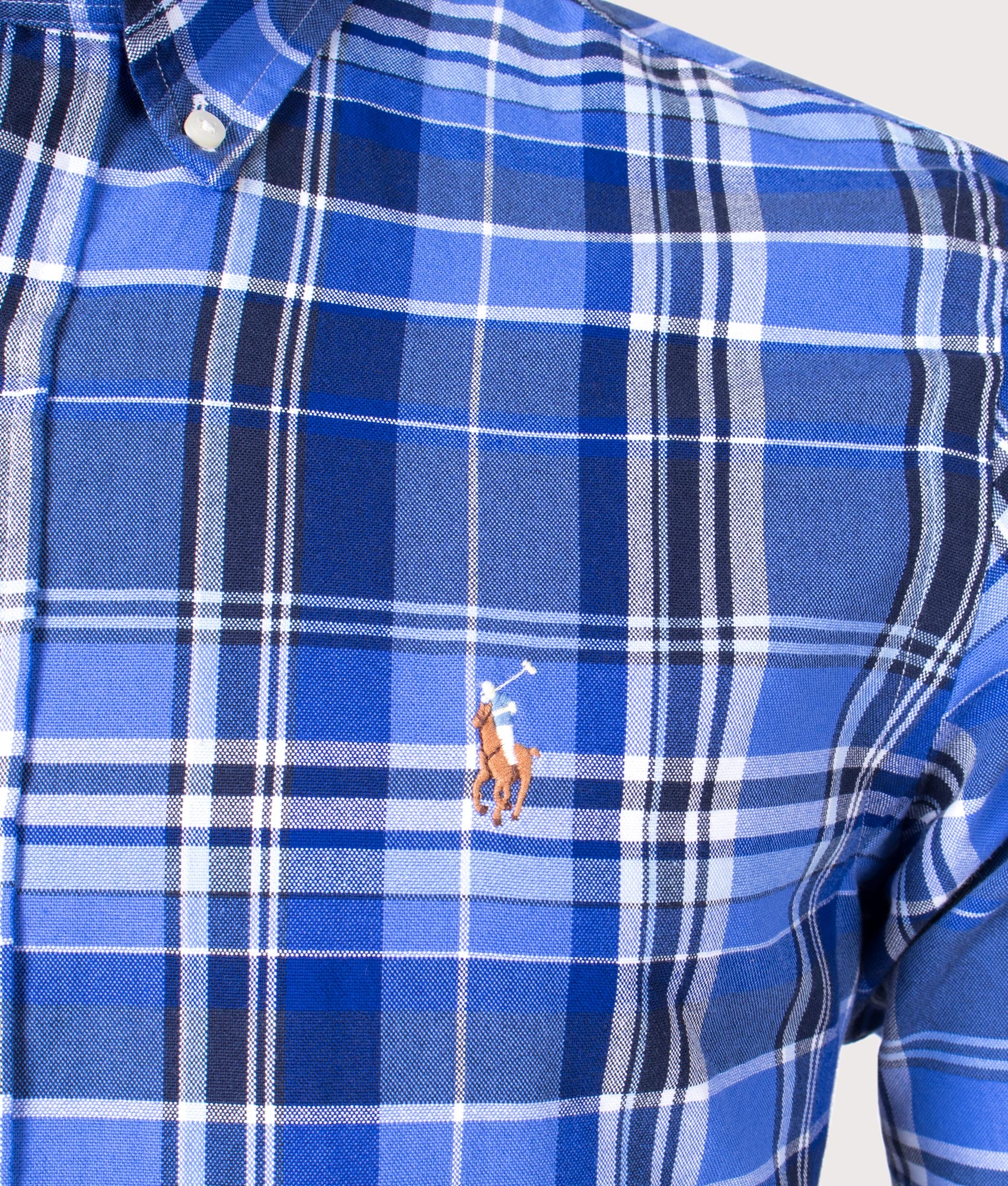 Checkered Oxford Shirt Blue Multi | Polo Ralph Lauren | EQVVS