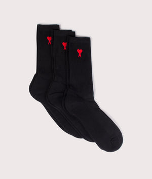 Three-Pack-of-Ami-De-Coeur-Socks-Black-AMI-EQVVS