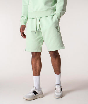 Regular-Fit-Big-Tonal-Ami-De-Coeur-Track-Shorts-Green-AMI-EQVVS