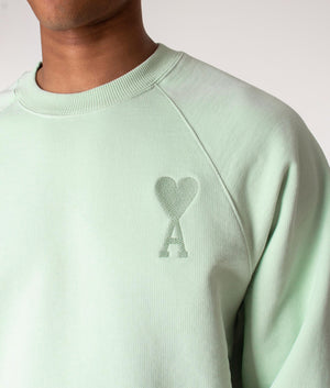 Ami-De-Coeur-Sweatshirt-Aqua-AMI-EQVVS