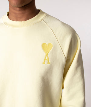 Ami-De-Coeur-Sweatshirt-Yellow-AMI-EQVVS