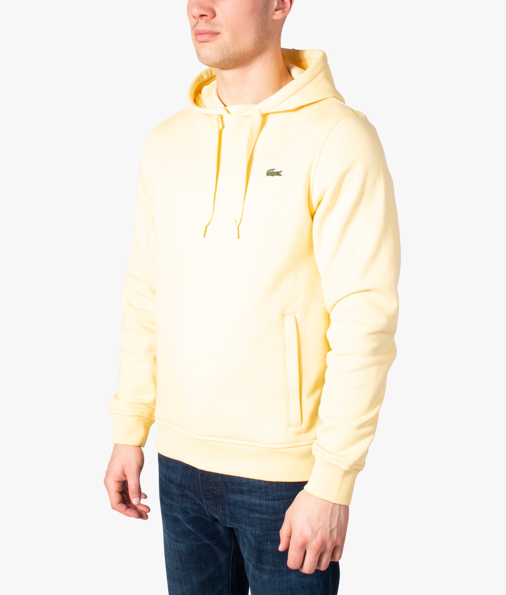 Yellow deals lacoste hoodie