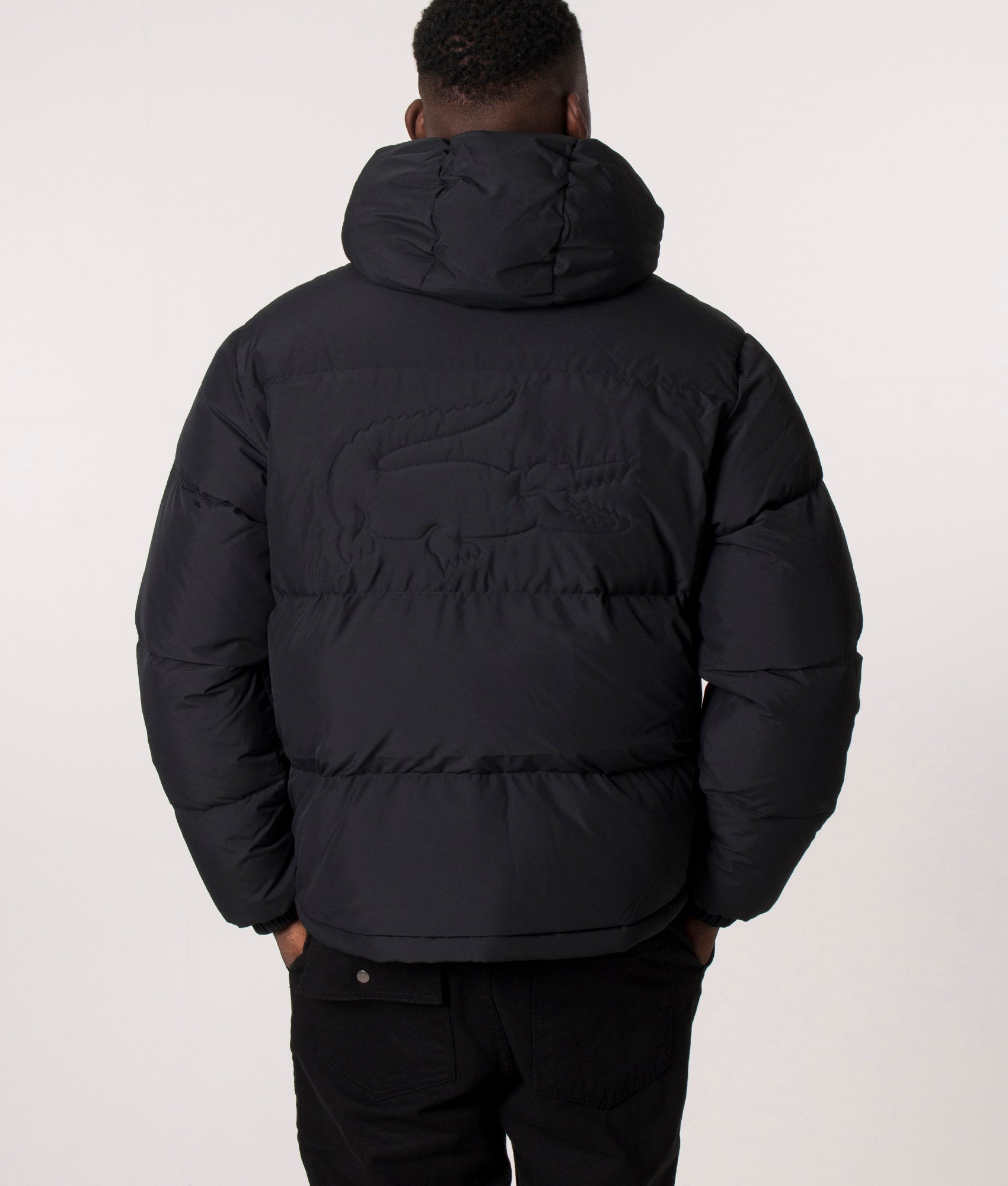 Lacoste short ripstop down jacket hot sale
