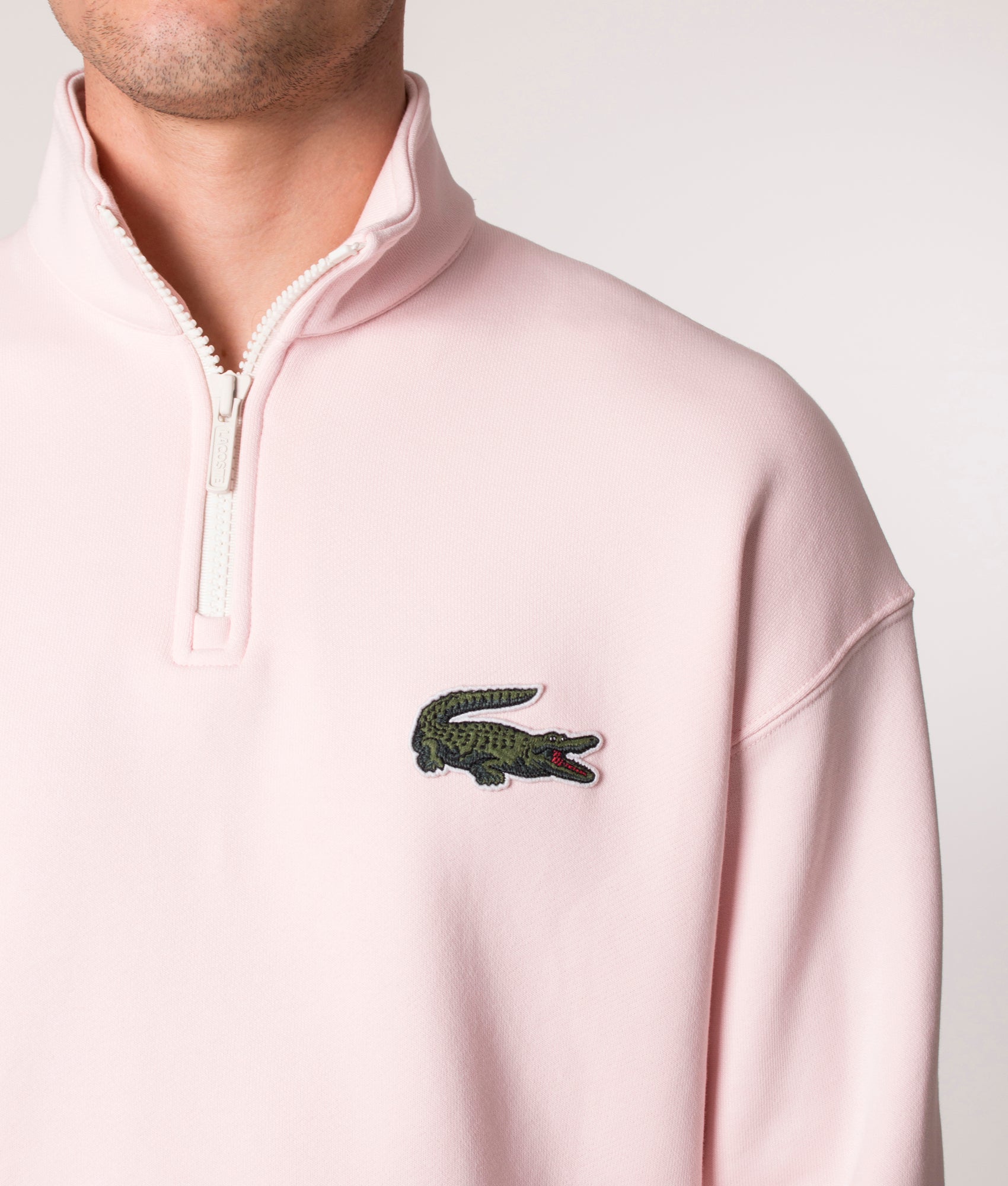 Lacoste quarter zip on sale sweatshirt