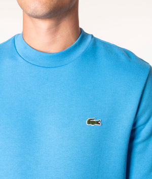 Relaxed Fit Brushed | | EQVVS Argentine Lacoste Cotton Blue Sweatshirt