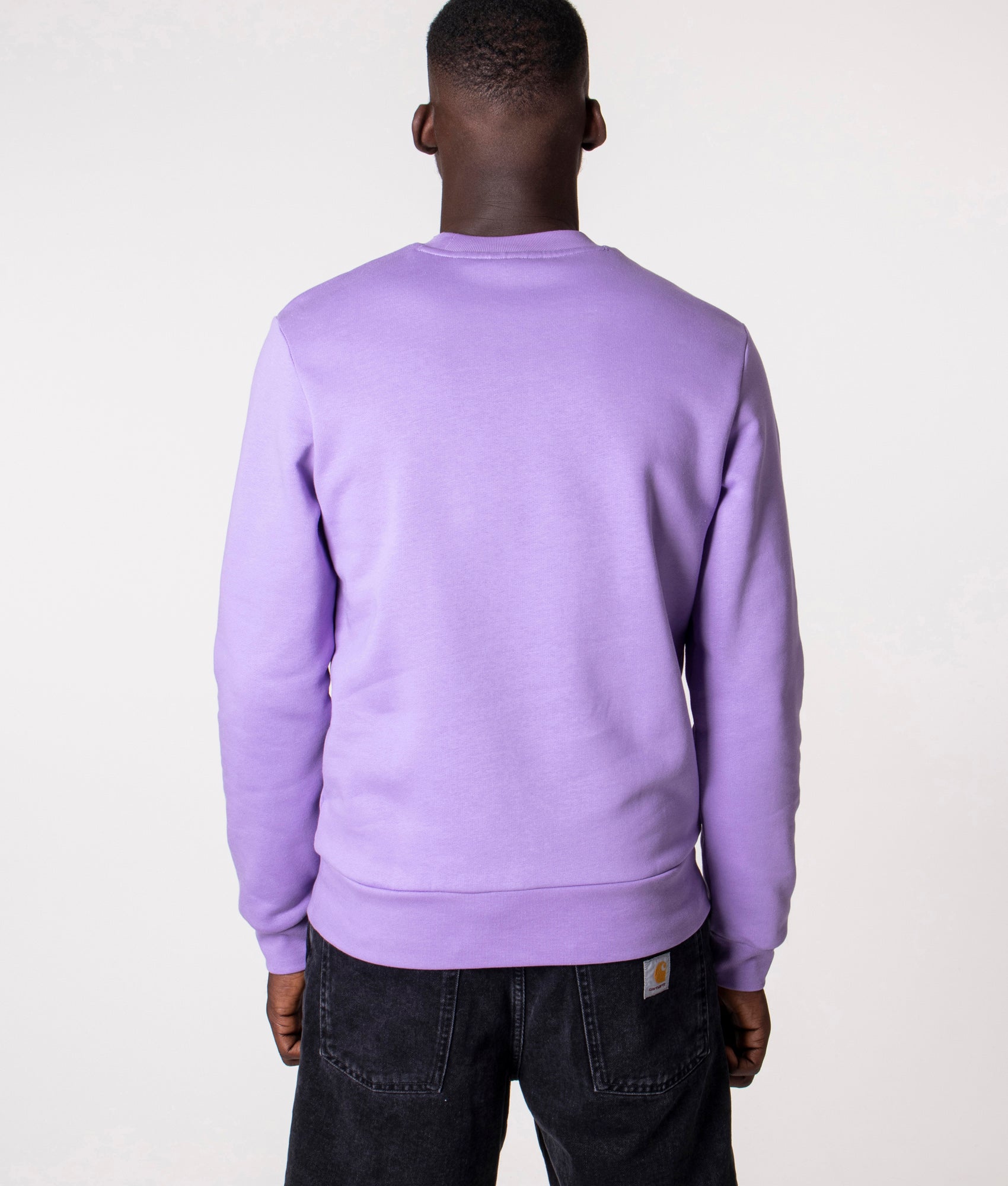 | Purple Cotton Neva Relaxed Fit Sweatshirt EQVVS Lacoste | Brushed