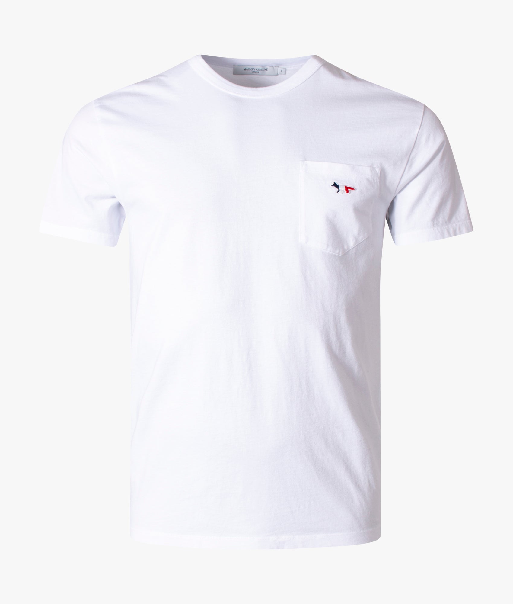 Maison Kitsuné | Slim Fit Tricolor Fox Patch Classic Pocket T