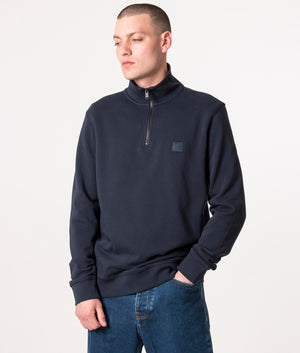 Quarter-Zip-Zetrust-Sweatshirt-Dark-Blue-BOSS-EQVVS