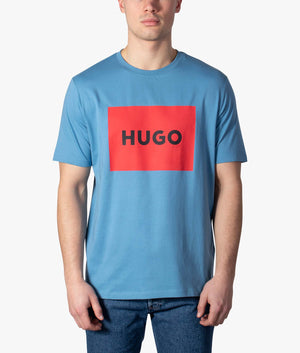 Dulive222-T-Shirt-Medium-Blue-HUGO-EQVVS