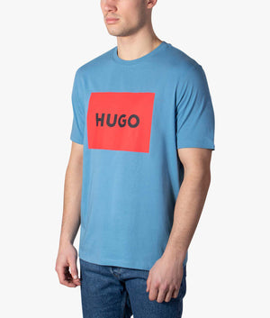 Dulive222-T-Shirt-Medium-Blue-HUGO-EQVVS