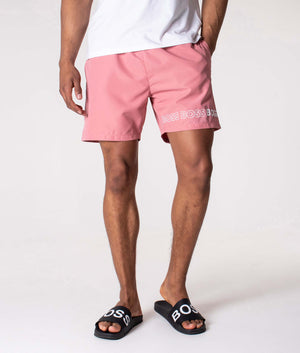 Pink dolphin swim trunks on sale