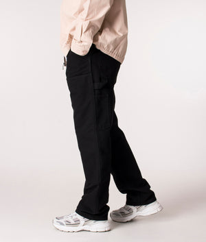 Double Knee Pants in Black from Carhartt WIP at EQVVS side angle 3